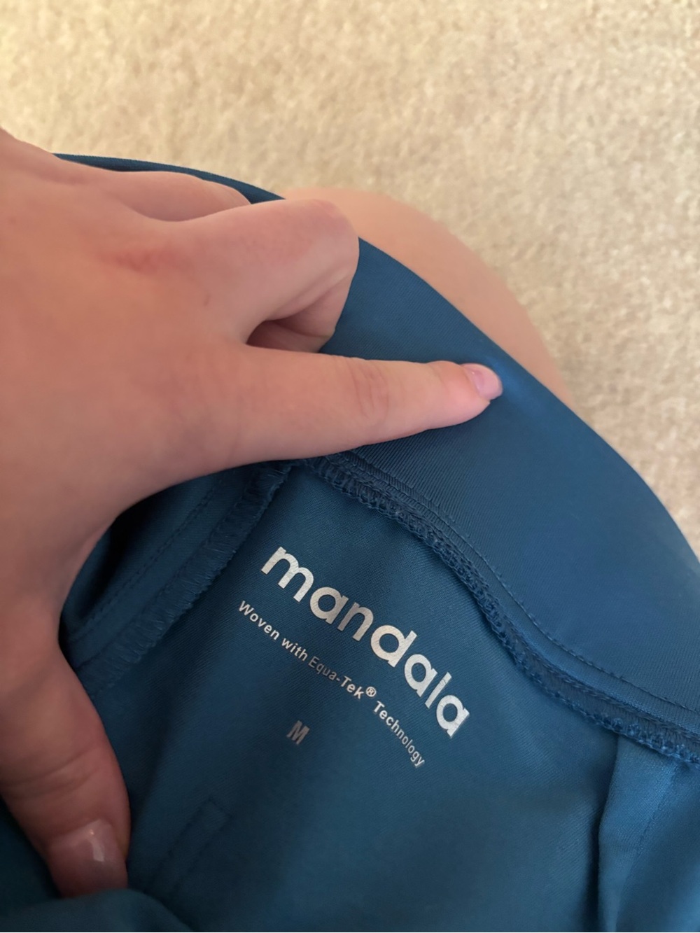 Mandala Scrub Pants Caribbean Blue